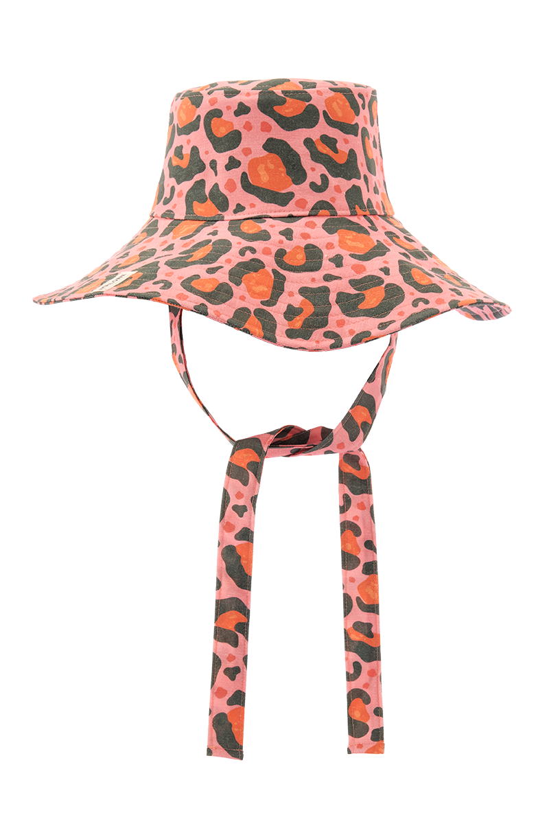Pink Leopard Bucket Şapka