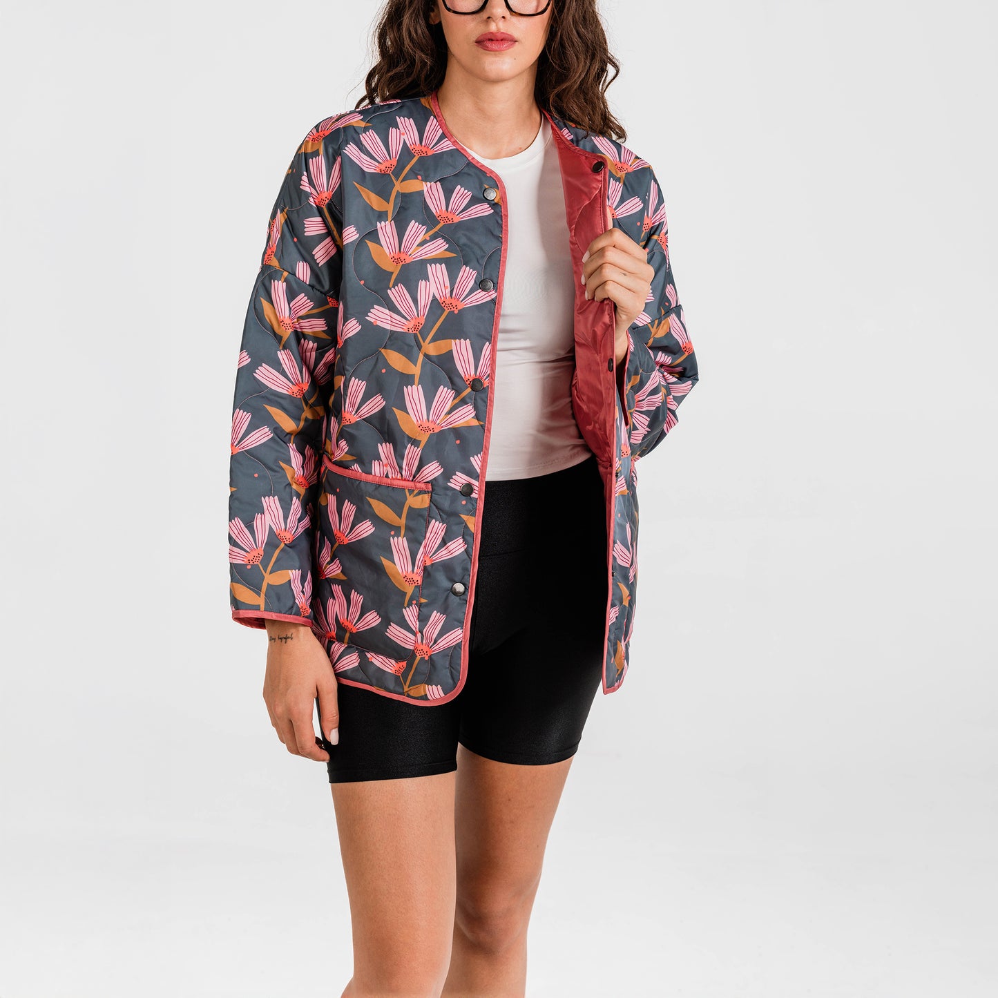 Quiet Bloom Puffer Ceket
