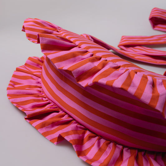 Rosy Pop Ruffle Crossbody