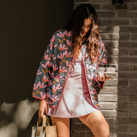 Quiet Bloom Puffer Ceket