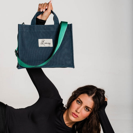 Deep Denim Canvas Çanta