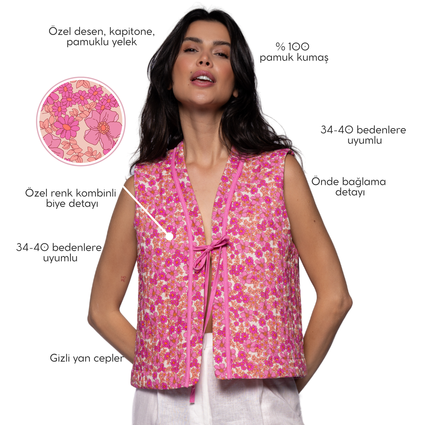 Cotton Candy Quilted Vest