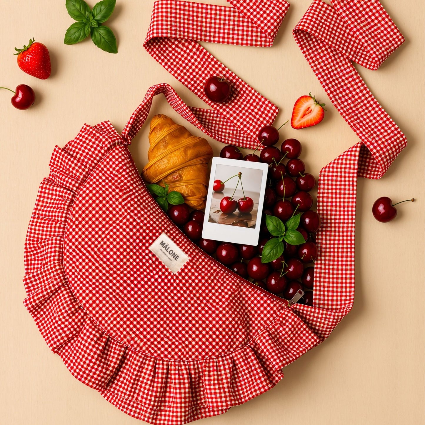Sweet Berry Ruffle Crossbody