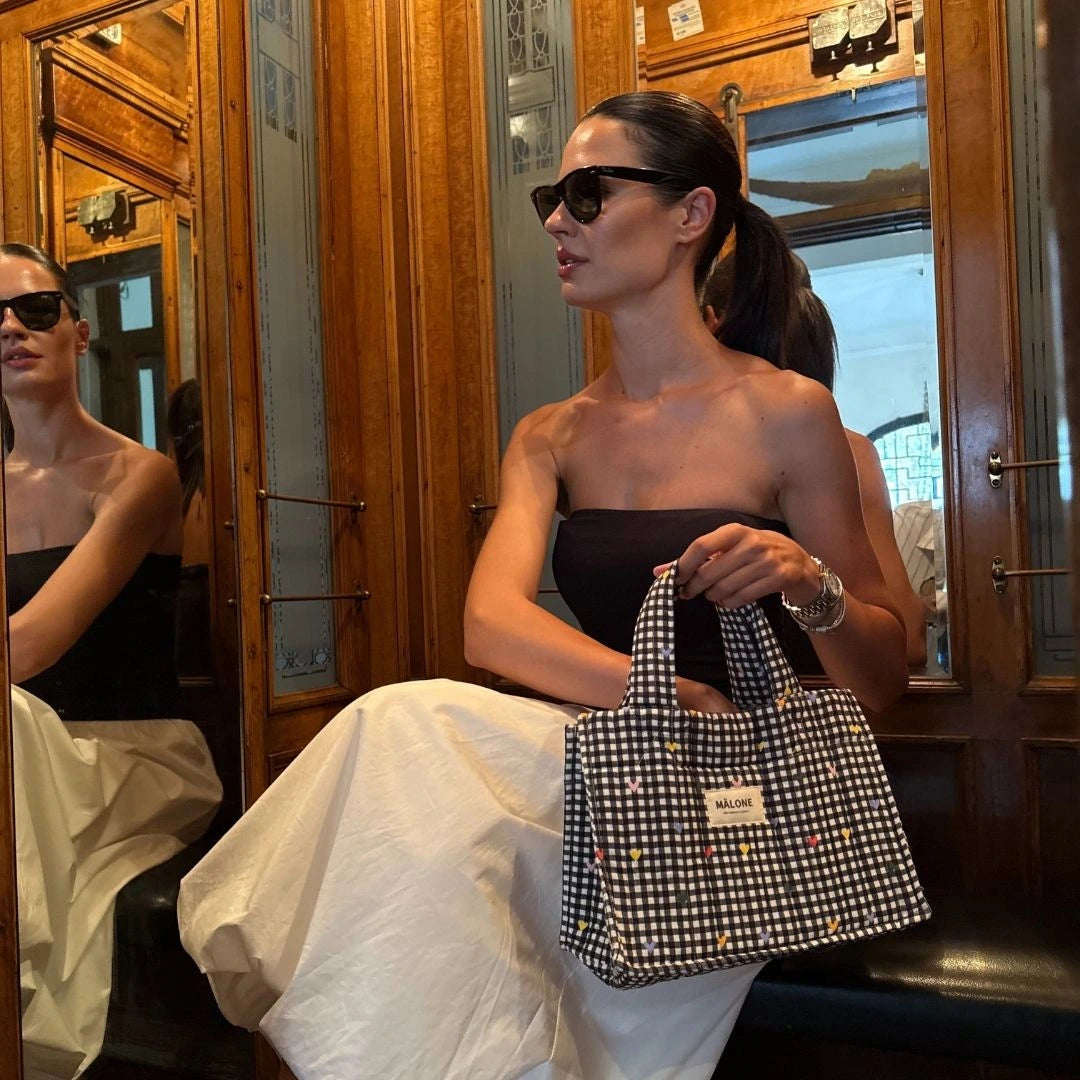 Cherry Pop Kapitone Yelek & Petit Tote