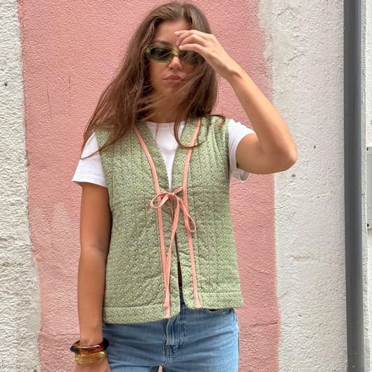 Olive Dust Quilted Vest