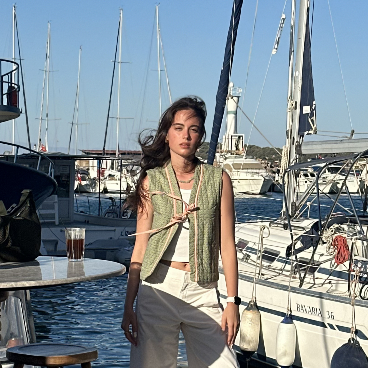 Olive Dust Quilted Vest