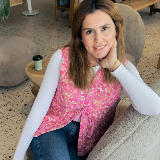 Cotton Candy Quilted Vest