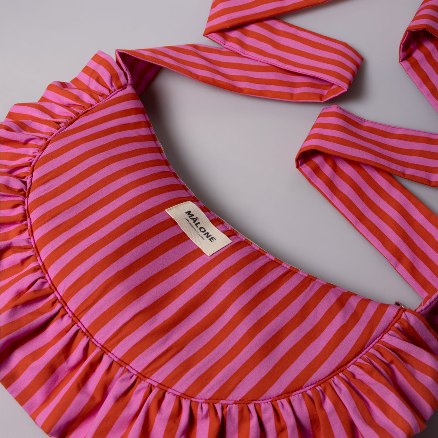 Rosy Pop Ruffle Crossbody
