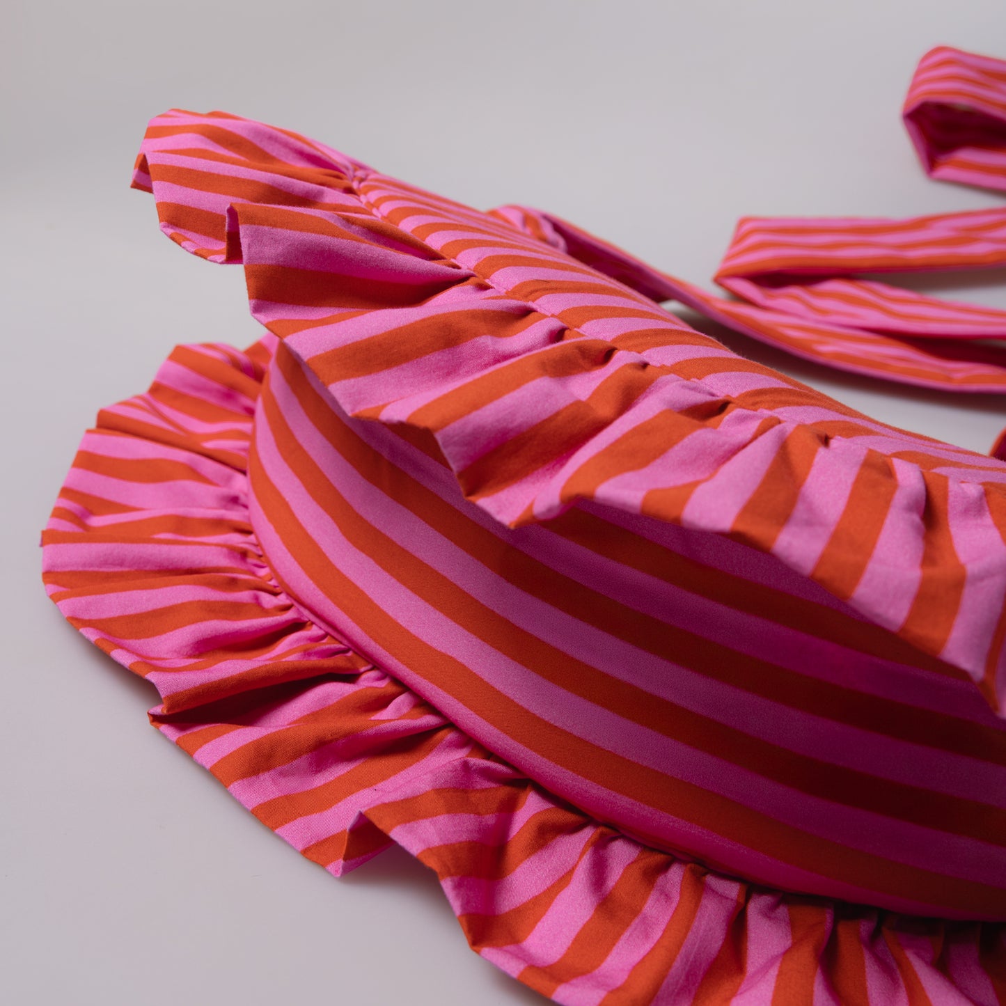 Rosy Pop Ruffle Crossbody