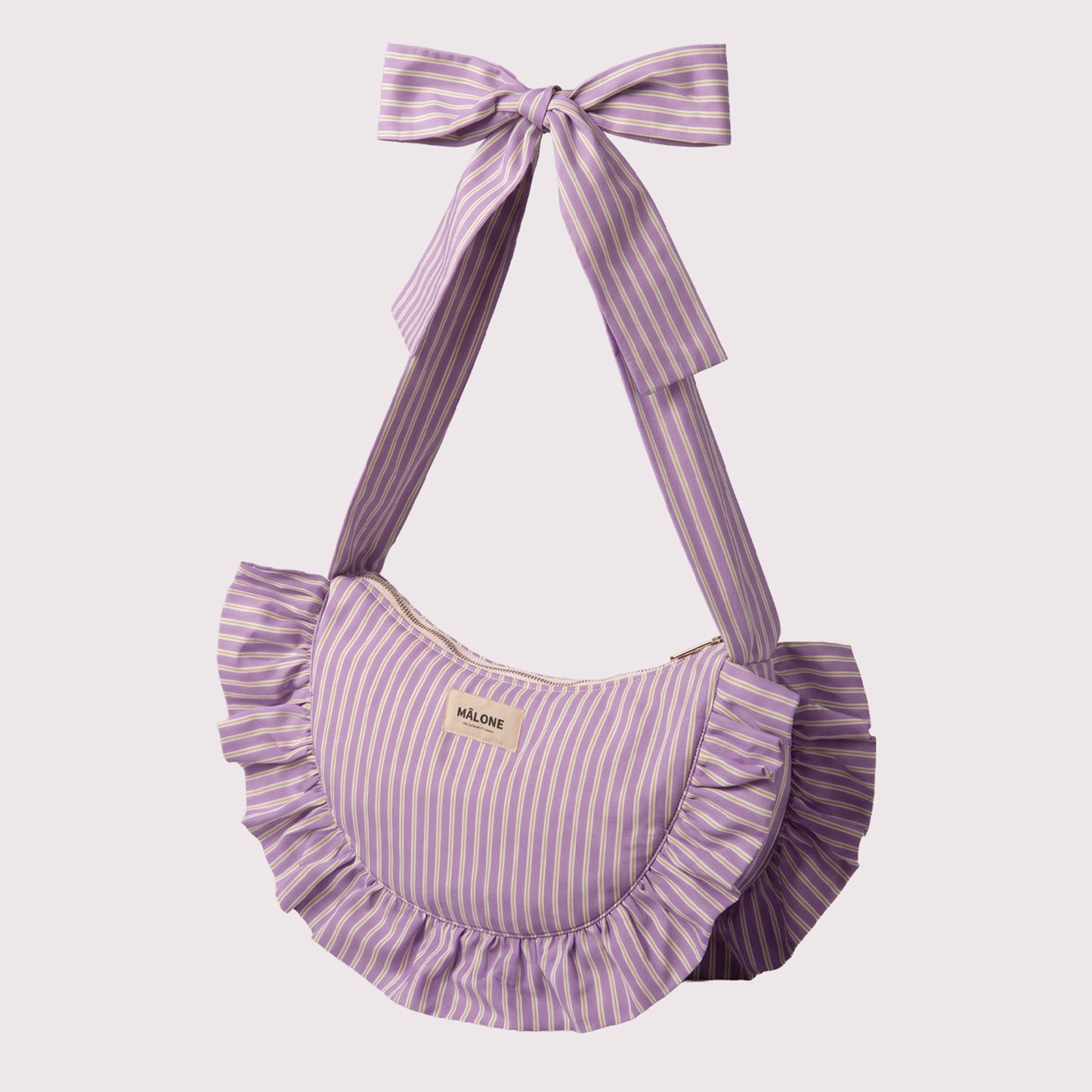 Lavender Stripes Ruffle Crossbody (NEW)