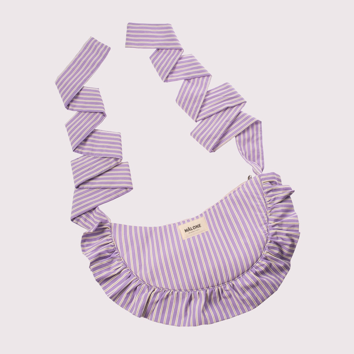 Lavender Stripes Ruffle Crossbody (NEW)