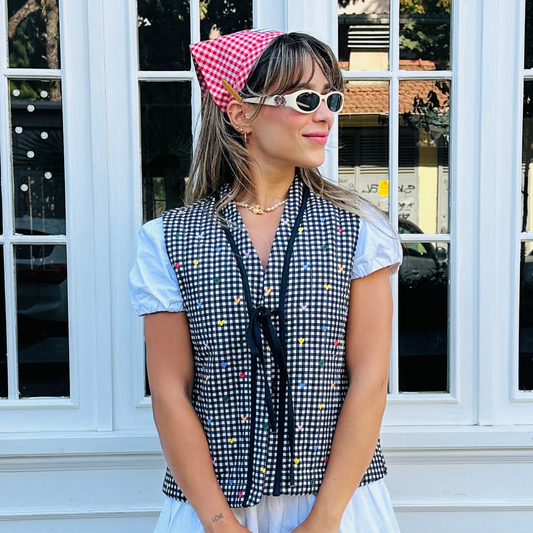 Cherry Pop Quilted Vest