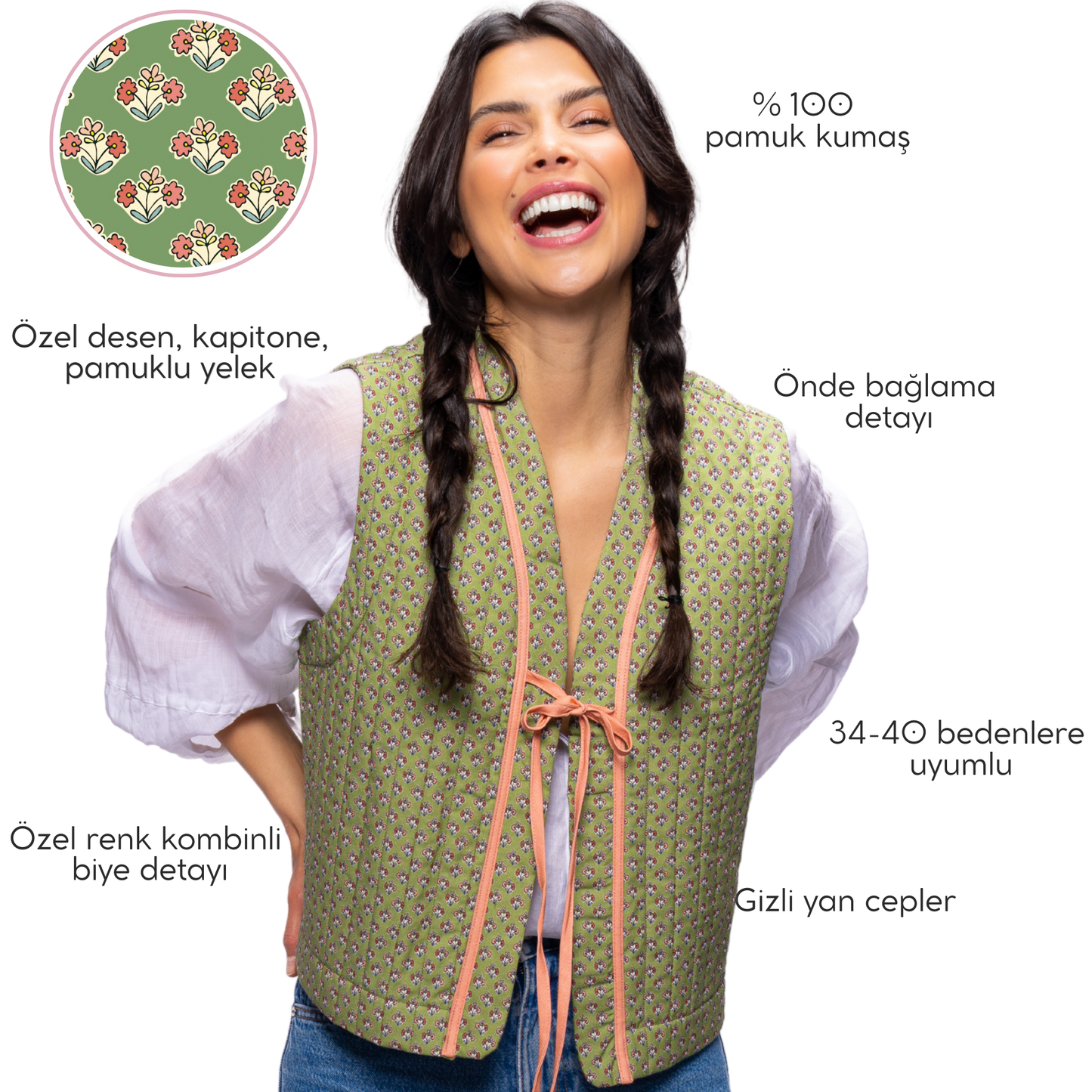 Olive Dust Quilted Vest