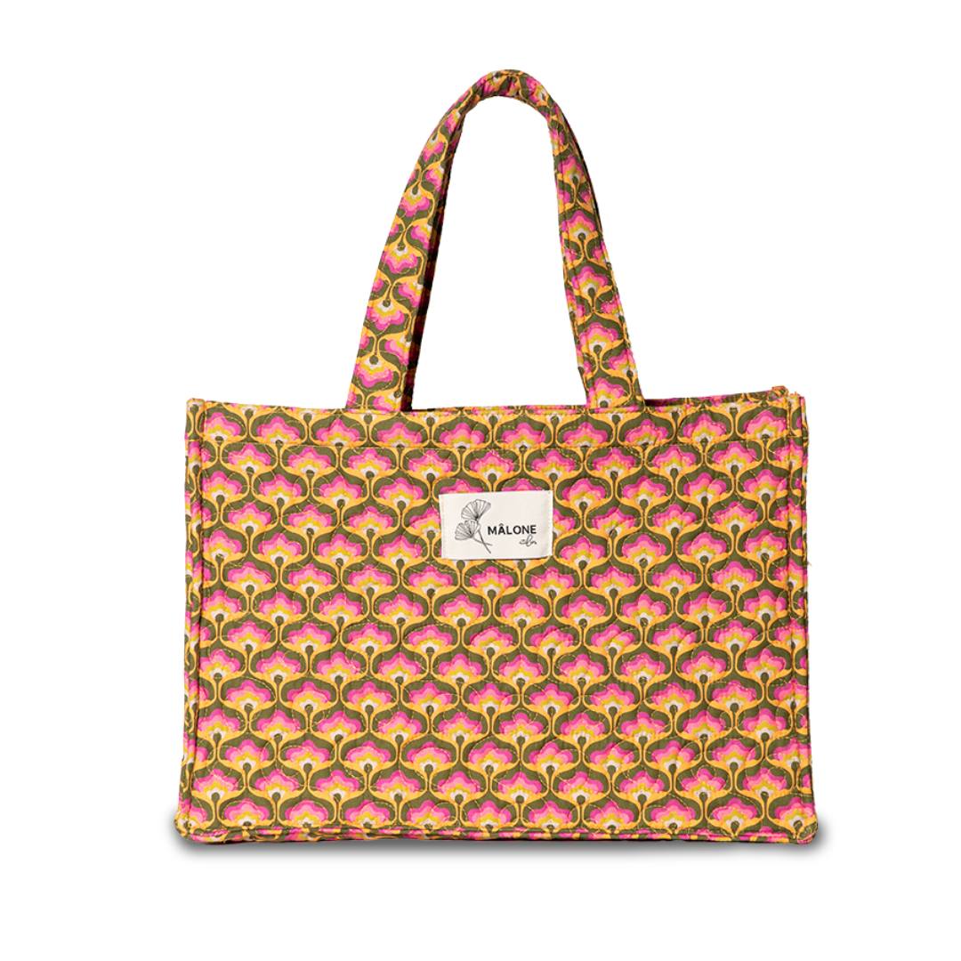 Blossom tote çanta askı detayı, güçlendirilmiş dikişli ve rahat omuz tasarımı