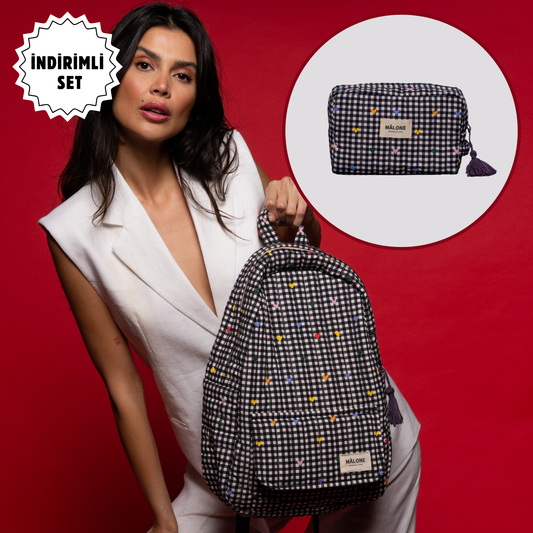 Cherry Pop Sırt Çantası bakım çantası yan açıdan görünüm