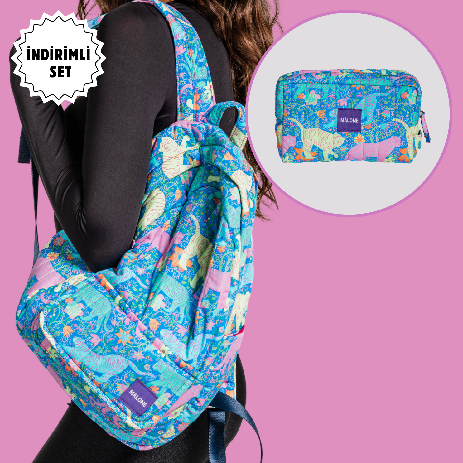 Tigers sırt çantası bakım çantası, kadın büyük boy çanta