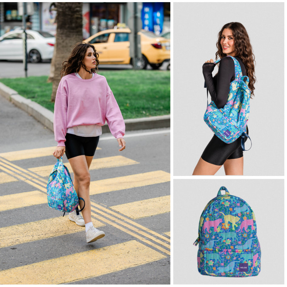 Ayarlanabilir metal tokalı omuz askıları ve cırt cırt kapamalı ön cep detayıyla Tigers Sırt Çantası, eşyalarınızı kolayca organize etmenizi sağlar.